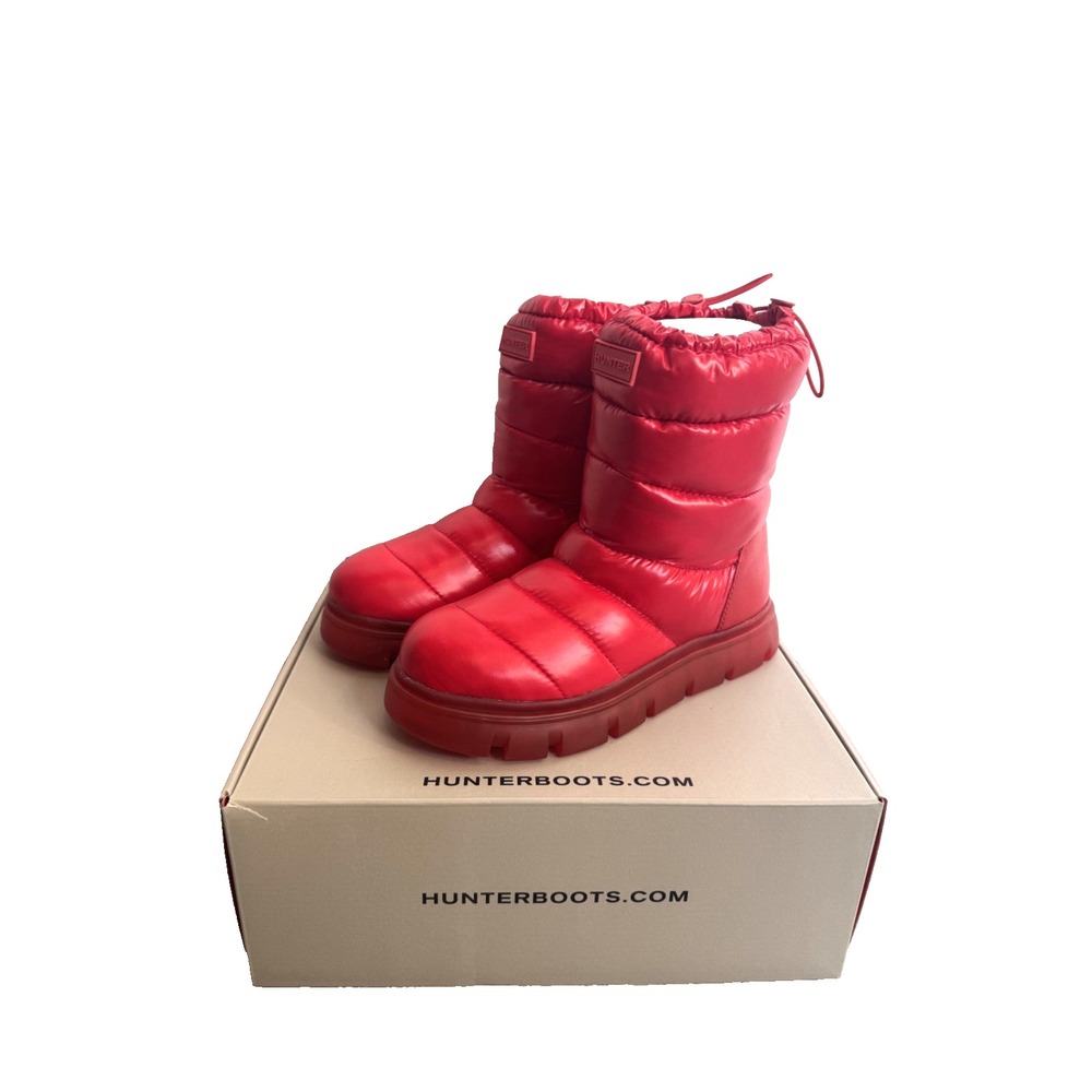 Hunter Women's Maribel Puffer Snow Winter Waterproof Rain Boots Sz 7 Cute NIB!